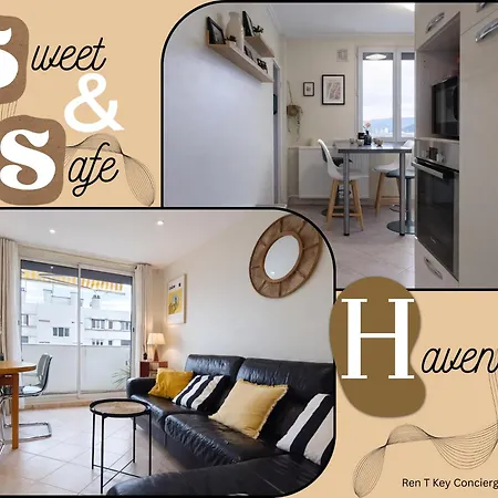 S&s Haven - T4 - 3 Lits Queen Size - Place Privative Dans Parking Securise 아파트 *